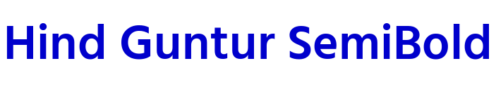 Hind Guntur SemiBold フォント